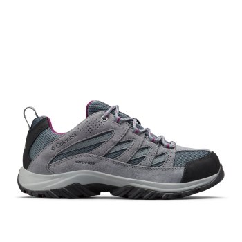 Columbia Crestwood Waterproof, Tenis De Montaña Grises Oscuro Para Mujer | 786510-XBG